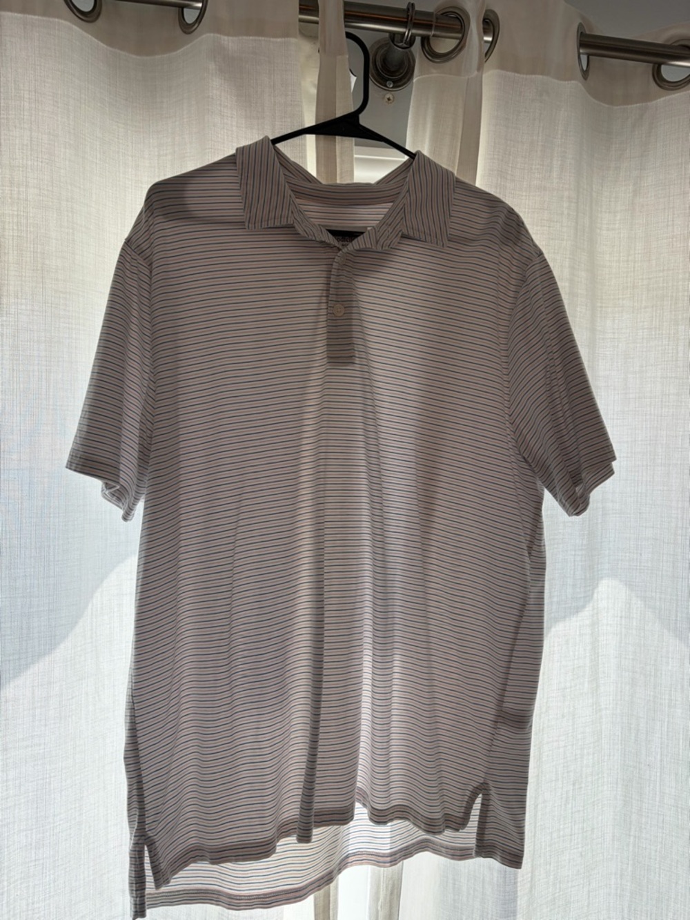 Goodfellow & Co Light Gray Striped Polo